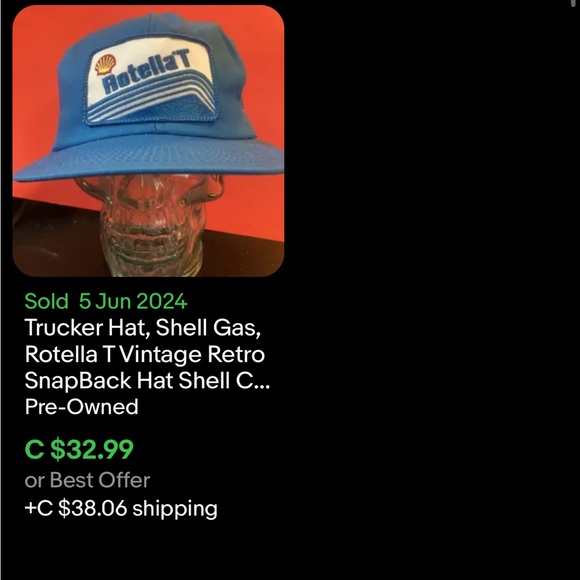 Vintage Shell Gas Rotella T Snapback / 80s / 90s / Trucker Style - Picture 7 of 7